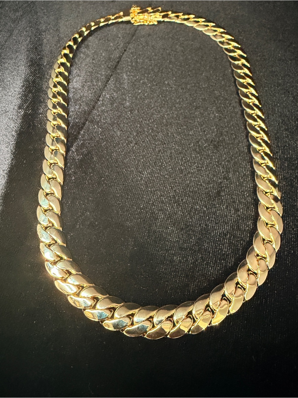 Miami Cuban 20in 11MM 14K Stamped Gold Necklace w/Box Lock. BRAND NEW.